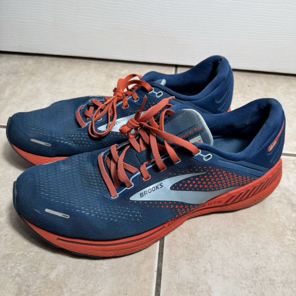 Brooks Adrenaline GTS 22 Shoes Blue Running Sneakers 1103661D404 Mens Size 12 D